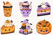 Kawaii Halloween Treats Bundle, a Seasonal Illustration by Designworld (Thumbnail 4 of 5)