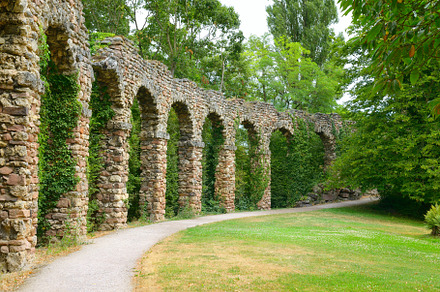 Stone arch in the park stock photo containing stone and arch, an Architecture Photo by Serg64