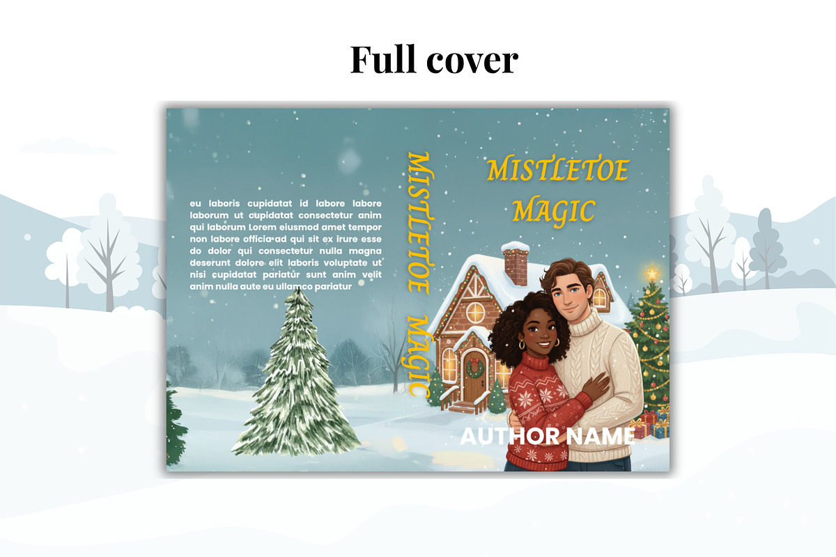Premade Holiday Romance Book Cover preview 4