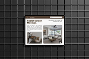 Realistic Tablet Screen Mockup, an iPad Mockup by AndikaGraphic (Thumbnail 2 of 6)