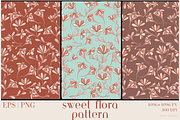 Sweet Flora Pattern, a Pattern Graphic by AMMi (Thumbnail 1 of 5)
