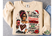 Sarcastic Christmas Girl Punishment, a Seasonal Illustration by Craft Nest (Thumbnail 5 of 6)