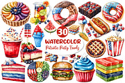 Patriotic Party Foods Clipart, an Illustration by Dream Creation (Thumbnail 1 of 6)