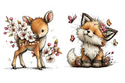 Whimsical Summer Woodland Animals, an Illustration by Dream Creation (Thumbnail 7 of 8)