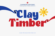 Clay Timber — Heavy Blocky Display, a Serif Font by Claymoon Lab (Thumbnail 1 of 7)