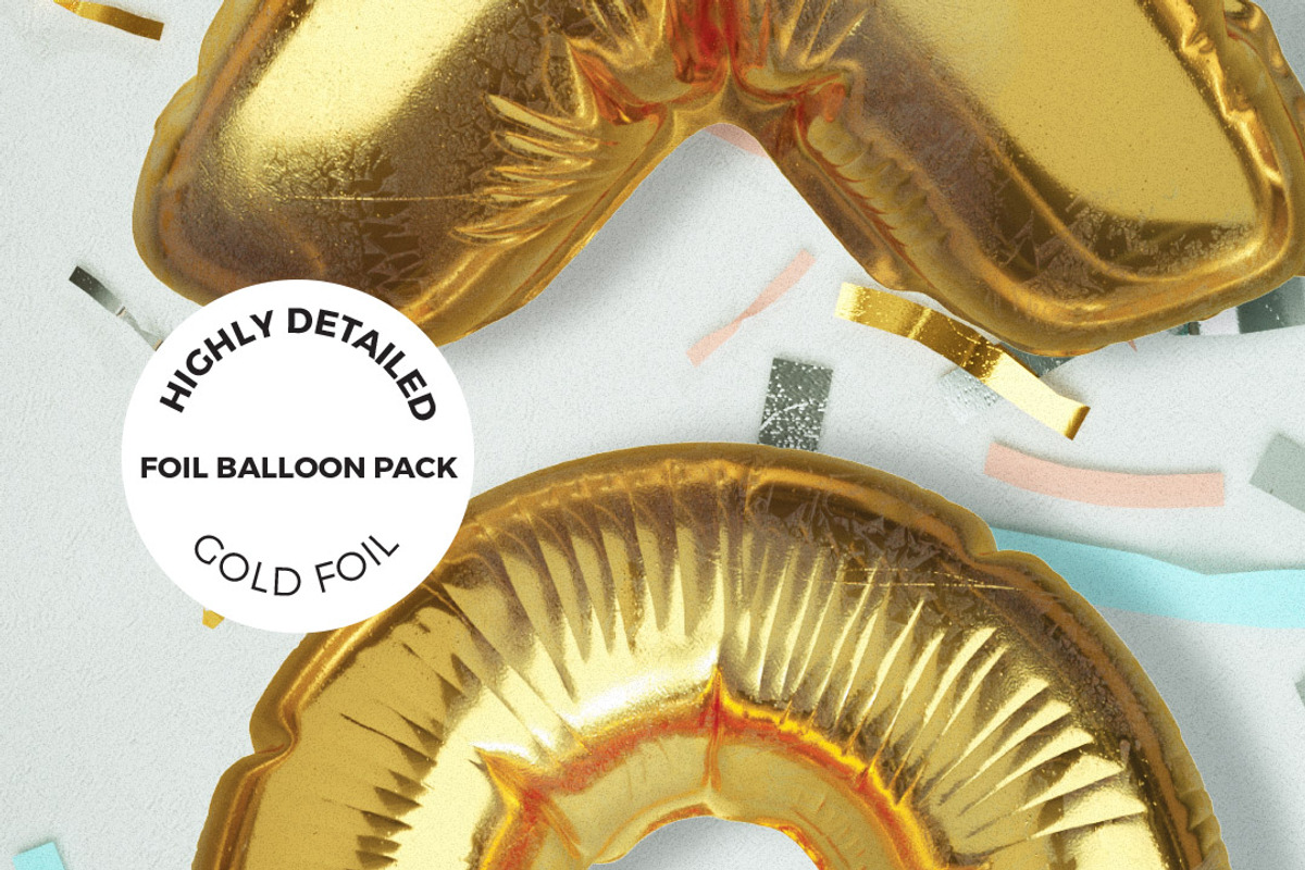 Foil Balloon Pack 1, a Decorative Illustration by LT-STUDIO (Photo 3 of 6)