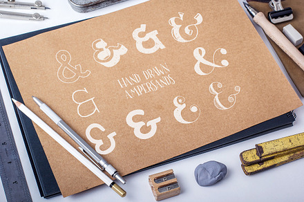 Hand Drawn Awesome Ampersands