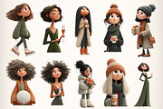 Whimsical Winter City Clipart, an Illustration by Dream Creation (Thumbnail 4 of 5)