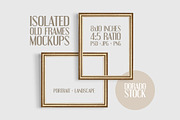 Isolated Old Frames Mockup, a Product Mockup by Dorado Stock (Thumbnail 1 of 8)