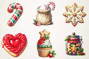 Holiday Baking Tools & Cookies Clipa, an Illustration by RobertsArt (Thumbnail 3 of 7)