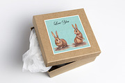 watercolor bunny, an Animal Illustration by Graphobia (Thumbnail 3 of 7)