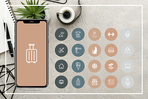Sunburnt Sea-Instagram Cover Icons
