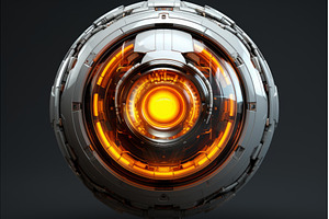 Advanced Robot eye futuristic, a Technology Photo by Ylivdesign