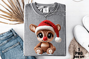 Yarn Crochet Christmas Reindeer PNG, an Illustration by Daily.Designs (Thumbnail 8 of 10)