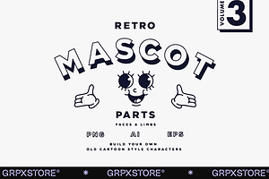 Retro Mascot Parts | VOL 3