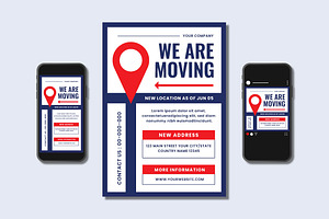 We Are Moving Flyer Set