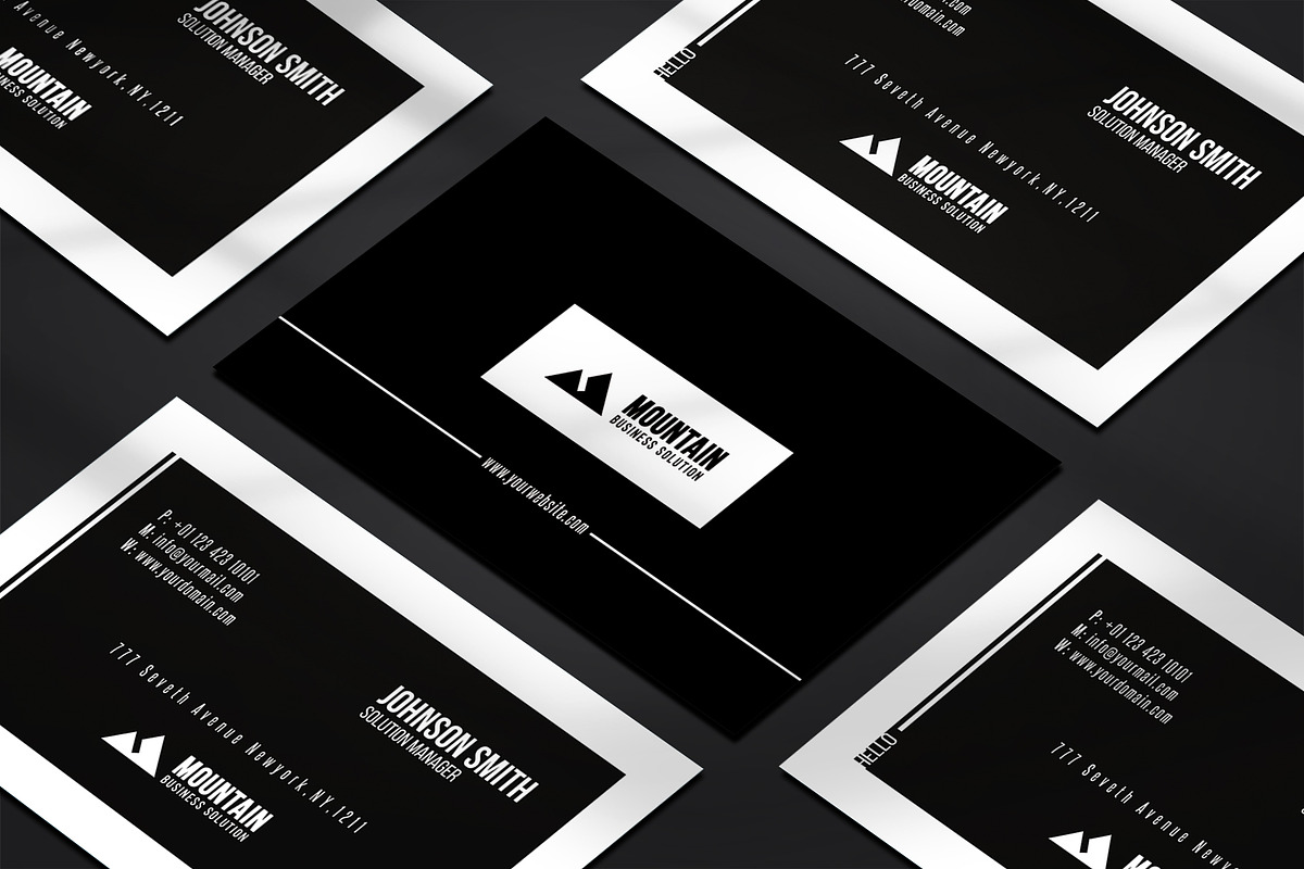 Business card Template & 3 Mock-up, a Business Card Template by Smashing_Studio (Photo 2 of 10)