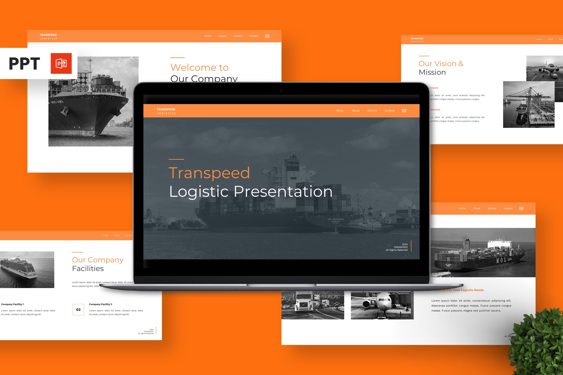 Transpeed - Powerpoint Templates, a Presentation Template by Deepslide ...