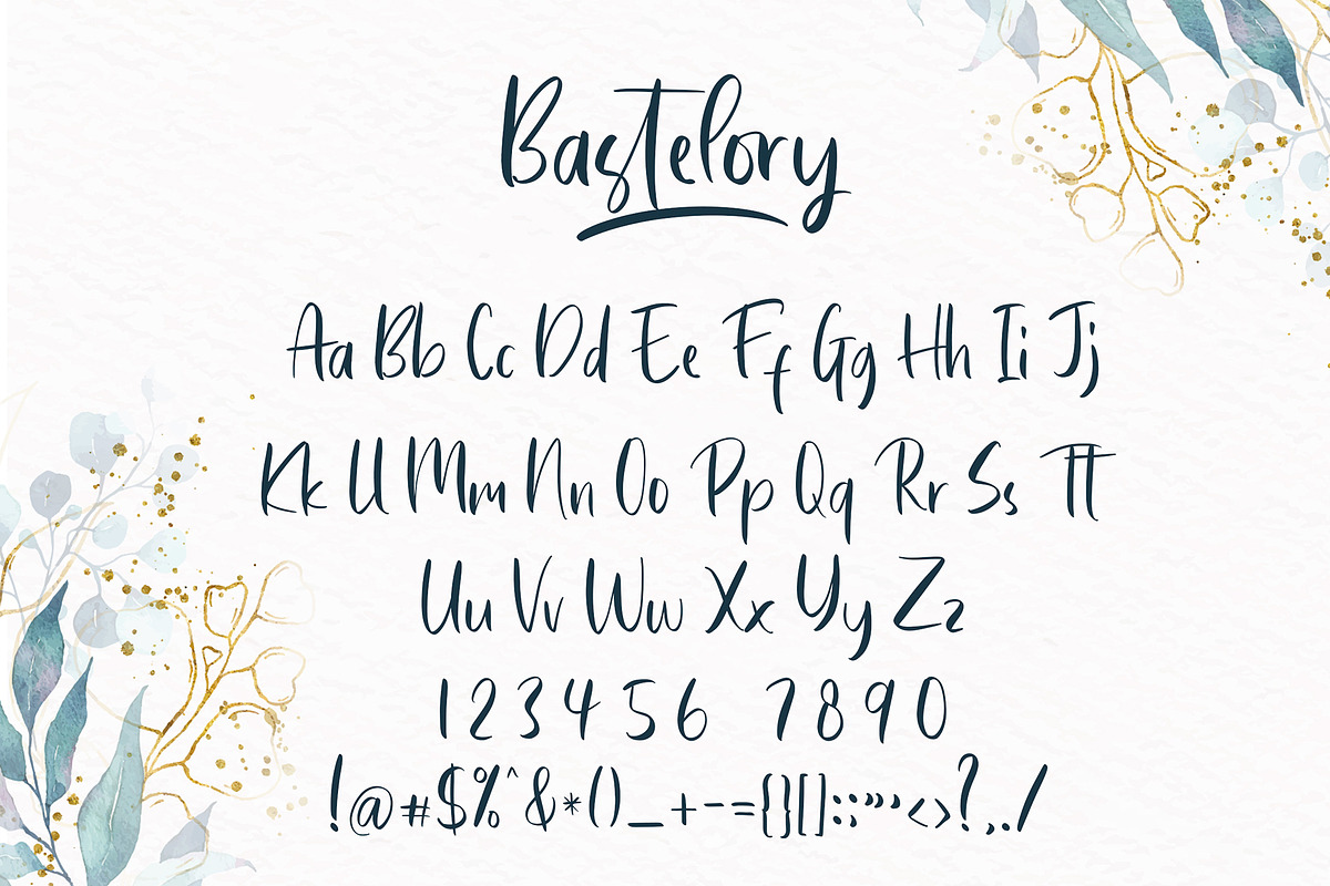 Bastelory Modern Script Font, a Script Font by Giant Design (Photo 10 of 10)