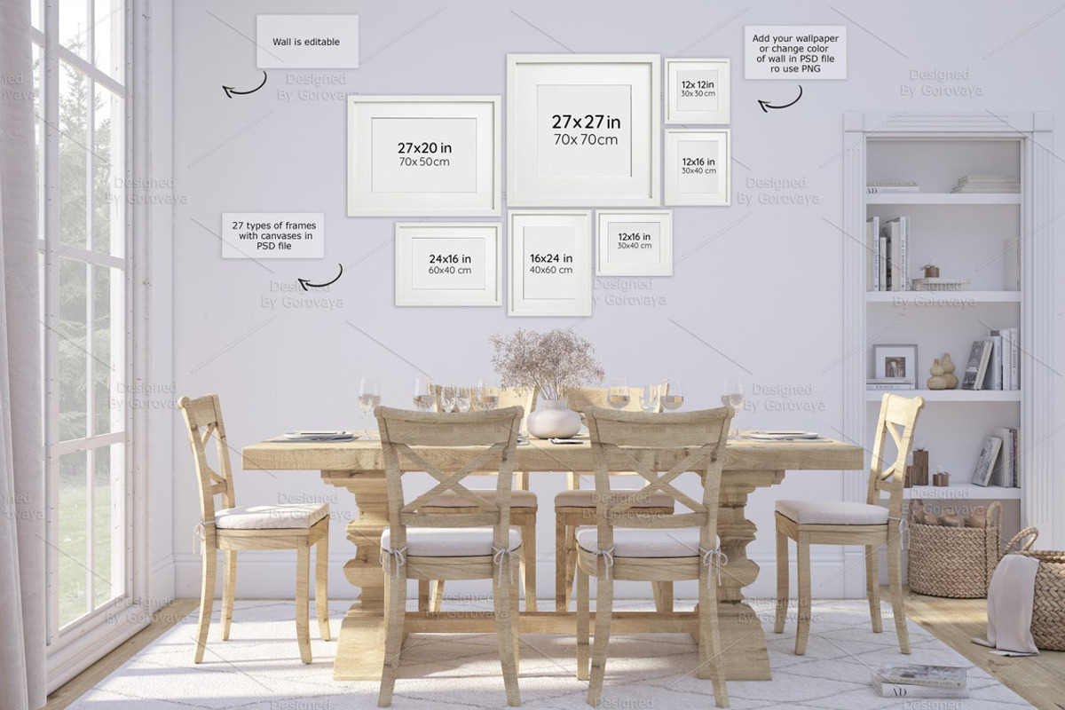 Interior Mockup, Dining Room Mockup, a Household Mockup by Designed By Gorovaya (Photo 2 of 5)