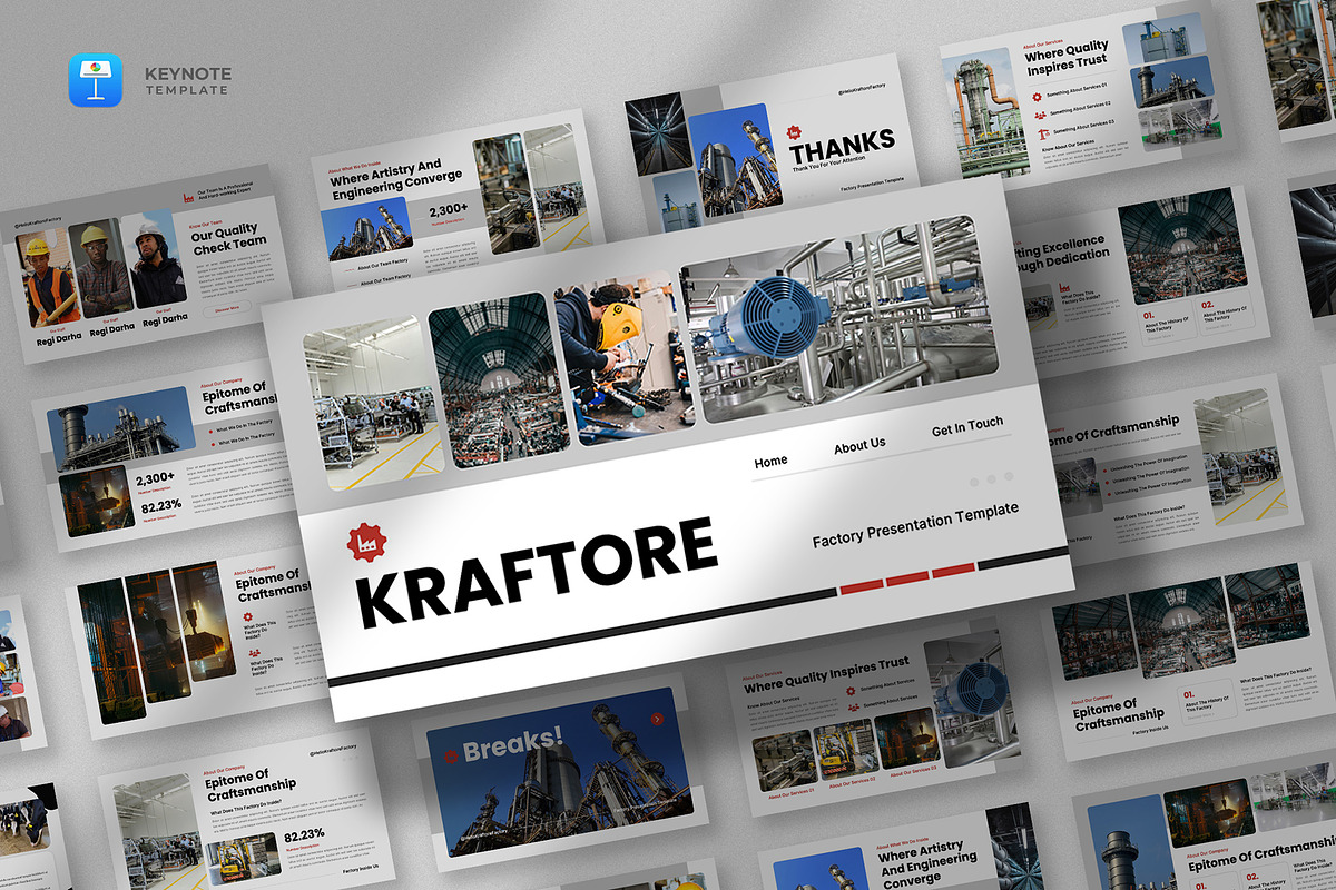 Factory & Industry Keynote Template, a Presentation Template by fluffstudio (Photo 1 of 4)