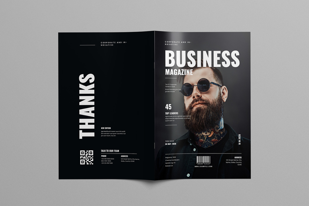Magazine Layout Canva, a Magazine Template by Pixelpick (Photo 4 of 9)