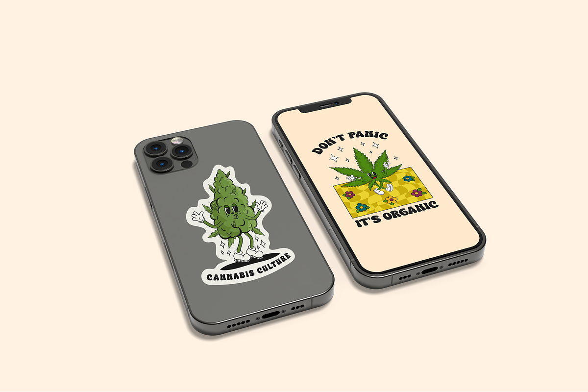 Groovy Style Cannabis Collection, an Object Graphic by semenova.sense (Photo 8 of 9)