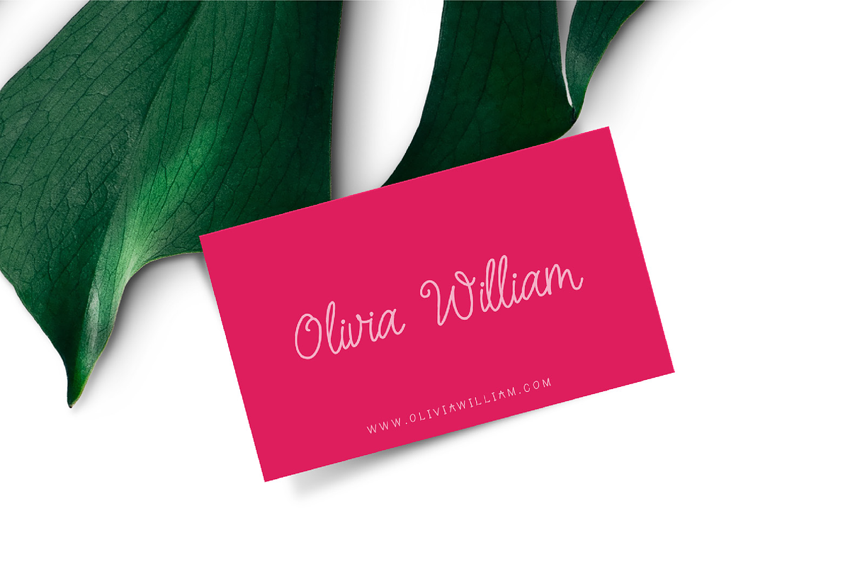 Oh Azalea Script Font preview 4