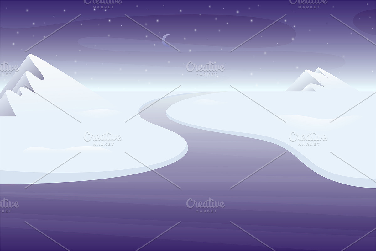 %SALE% -Stylized vector landscapes, a Wallpaper Graphic by VectorVision (Photo 3 of 7)