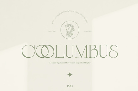 Coolumbus modern serif font, a Serif Font by Tegh co.