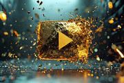 Play buttons. 76 images, a Background Graphic by Handmadefont (Thumbnail 10 of 15)
