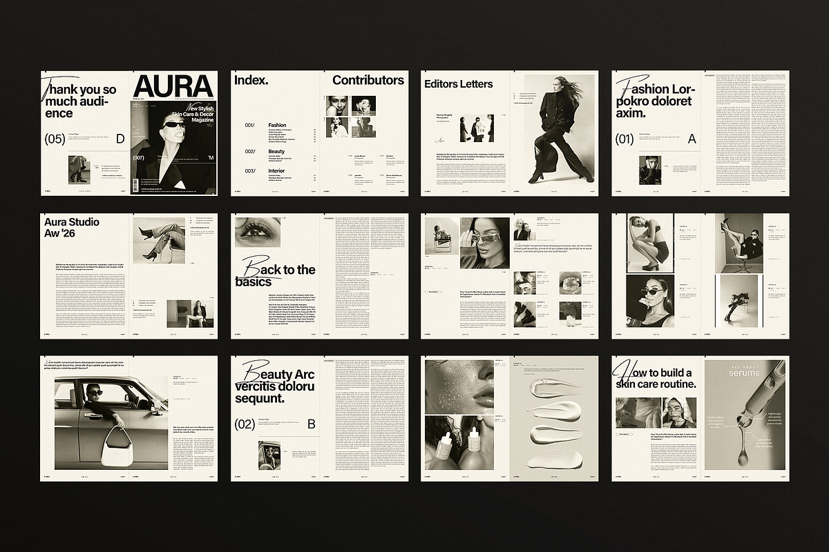 AURA | Minimal Magazine Template, a Magazine Template by ArtisanaAura (Photo 13 of 14)