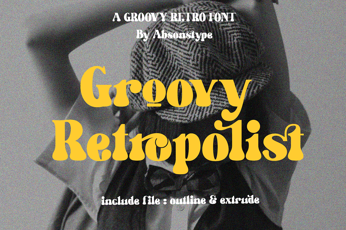 Groovy Retropolist Groovy Retro Font, a Handwritten Font by Absonstype (Photo 1 of 10)