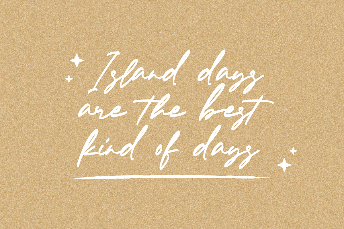 Island of Dusk - Stylish Script Font, a Script Font by Geelator Studio (Photo 10 of 12)