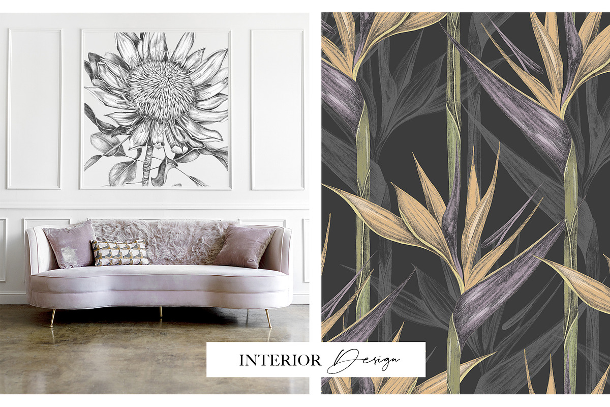 Luxury Sketchy Floral Vintage, a Pattern Graphic by Alisa Fimen Design (Photo 7 of 11)