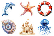 Scenery Beach Sea Summer PNG, an Illustration by SinaCreation (Thumbnail 3 of 5)