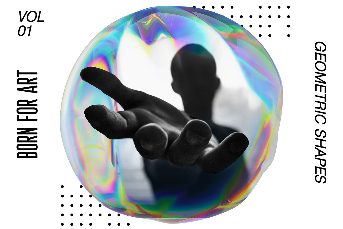 3D abstract dispersion glass, an Object Graphic by Polli Deeva (Photo 6 of 12)