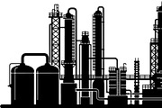 Industrial Factory Silhouette Bundle, an Illustration by Designs_River (Thumbnail 21 of 45)