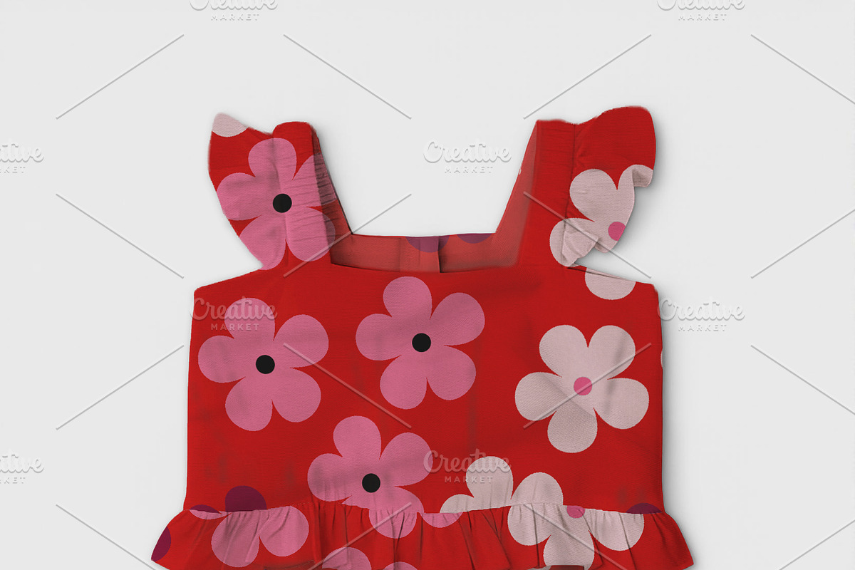 Baby Girl Ruffle Romper Mockup, a Shirt Mockup by Nora Gad (Photo 10 of 21)