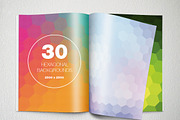 30 Hexagon Backgrounds, a Pattern Graphic by Theme Trunk (Thumbnail 3 of 5)
