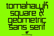 Tomahawk - Geometric & Square Sans, a Sans Serif Font by subkulturetype (Thumbnail 1 of 8)
