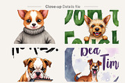 Funny Dog Sublimation PNG, an Illustration by Artnoy (Thumbnail 4 of 8)