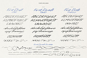 First Draft - Rough Handwritten Font, a Handwritten Font by AndrewPixelType (Thumbnail 13 of 13)