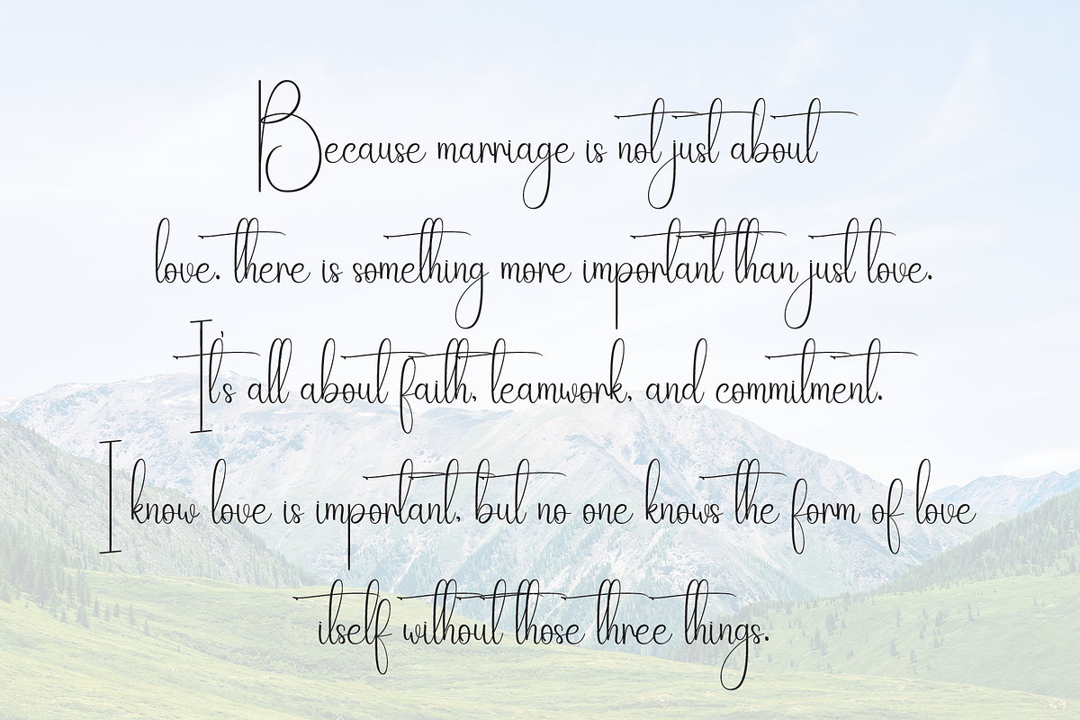 Rainday | Script Font, a Handwritten Font by Scratchones (Photo 6 of 9)