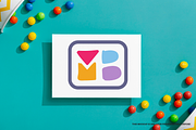MB negative space letter mark, a Branding & Logo Template by MuzaInspires (Thumbnail 3 of 4)