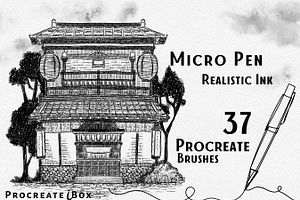 37 Procreate Micron Pen Brushes