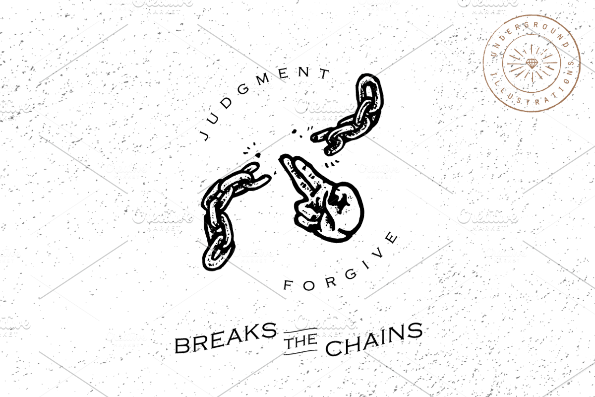 Breaks the Chains + texture, an Education Illustration by Andree Salazar (Photo 2 of 3)