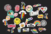 Hand-Drawn Groovy Stickers, a Decorative Illustration by Helospace (Thumbnail 5 of 10)