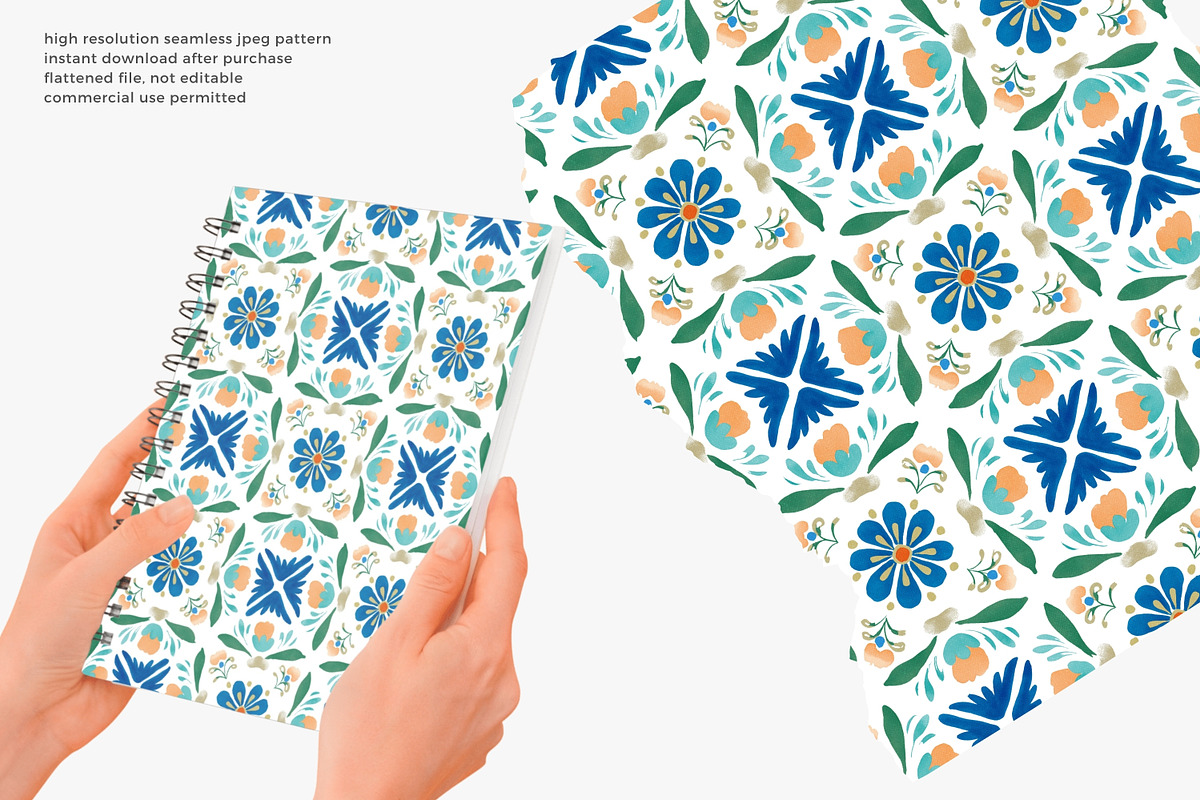 Scandinavian folk seamless pattern, a Pattern Graphic by Pink Studio Art (Photo 4 of 4)