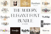 The Modern Elegant Font Bundle, a Serif Font by Muksal Creative